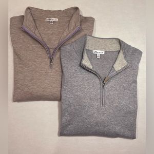 LOT OF 2 Peter Millar 1/4 Zips - Men’s XL